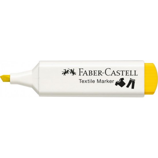 Marker textile galben FABER -CASTELL