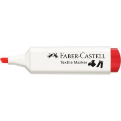Marker textile rosu FABER -CASTELL