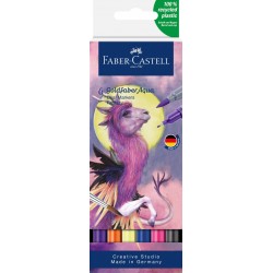 MARKER SOLUBIL 2 CAPETE SET 6 BUC FANTASY GOLDFABER FABER-CASTELL