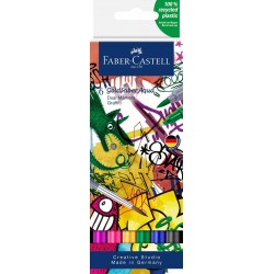 MARKER SOLUBIL 2 CAPETE SET 6 BUC GRAFFITI GOLDFABER FABER-CASTELL