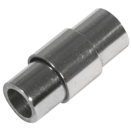 Stainless steel magnetic catch, platinum, 15x7mm, t-bag 1pc.