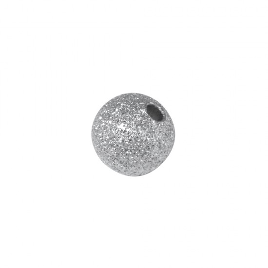 Sparkling bead, 10mm o, argintiu, hole o 2mm, t-bag 5pcs.