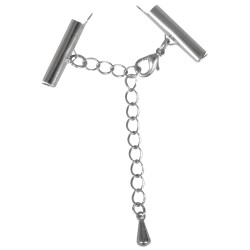 Clasp for ribbons, platinum, 20mm, tab-bag 1pc. Clasp for ribbons, platinum, 20mm, tab-bag 1pc.