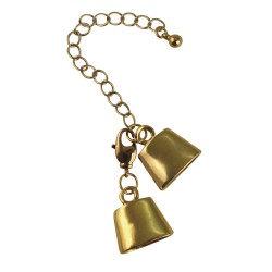 Jewellery catch, assembled, gold, 15mm, tab-bag 1pc. Jewellery catch, assembled, gold, 15mm, tab-bag 1pc.