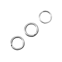 Inele, diam. 8 mm, platinum, 20 buc/set Inele, diam. 8 mm, platinum, 20 buc/set