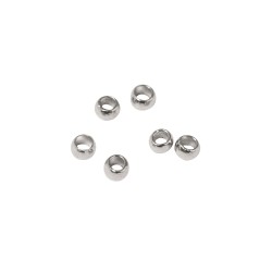 Crimps, platinum, 0,8mm/1,5mm o, t-bag 40St?ck Crimps, platinum, 0,8mm/1,5mm o, t-bag 40St?ck