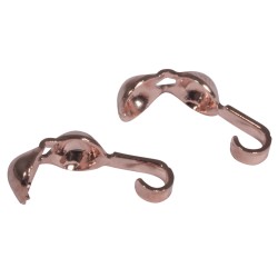 Squeeze catch, 3mm o, roz gold, tab-bag 8pcs. Squeeze catch, 3mm o, roz gold, tab-bag 8pcs.