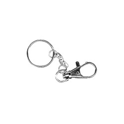 Key-holder w. carabiner, 25mm o, tab-bag 2pcs. Key-holder w. carabiner, 25mm o, tab-bag 2pcs.