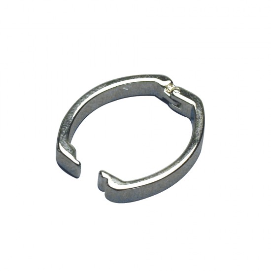 Chain catch clip, argintiu, 25x20mm, tab-bag 1pc.