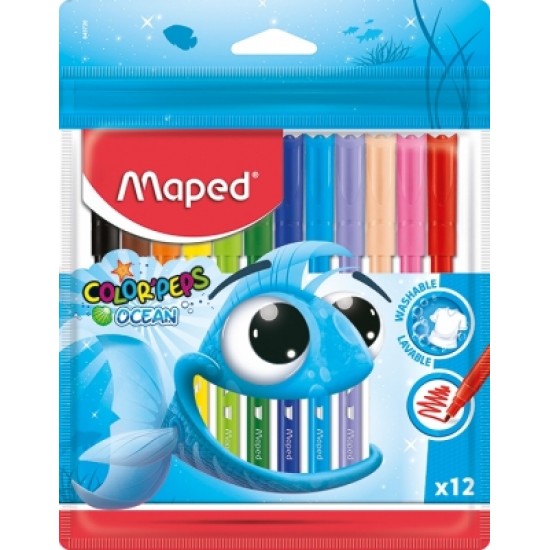 Carioca Color Peps Ocean 12 culori/set Maped