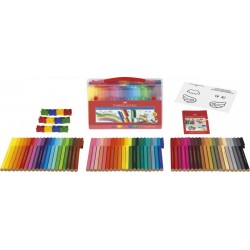 Carioca 60 culori CONNECTOR Clips , Faber-Castell