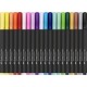 Carioca varf pensula, 20culori/set, pastel, Black Edition, Faber-Castell