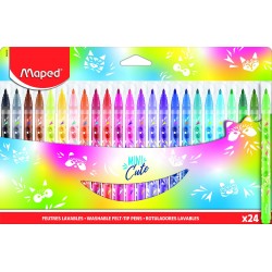 Carioca 24 culori/set Mini Cute Maped