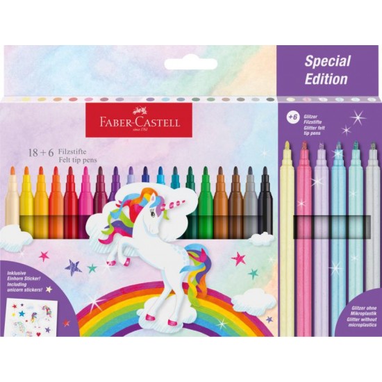 CARIOCA 18+6 CULORI UNICORNI FABER-CASTELL