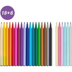 CARIOCA 18+6 CULORI UNICORNI FABER-CASTELL CARIOCA 18+6 CULORI UNICORNI FABER-CASTELL