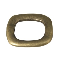 Metal jewellery element Rectangular, gold, 20x23mm, tab-bag 2pcs.