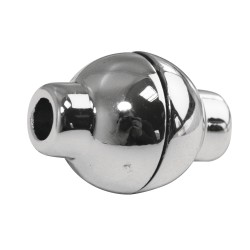 Plastic magnetic clasp, round, argintiu, 20x14mm, hole 4mm o, t-bag 1pc. Plastic magnetic clasp, round, argintiu, 20x14mm, hole 4mm o, t-bag 1pc.
