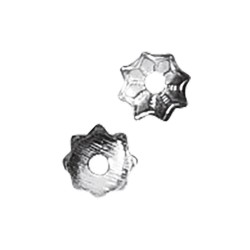 Capac margele Rayher, 4mm diametru, argintiu, 50 buc/set Capac margele Rayher, 4mm diametru, argintiu, 50 buc/set