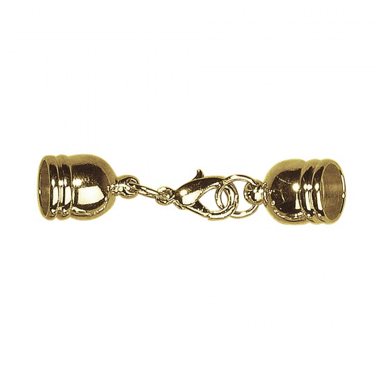 Clasp, 8mm o, gold, tab-bag 1pc.