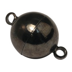 Magnetic clasp, extra strong, 12mm o , anthracite, tab-bag 1pc. Magnetic clasp, extra strong, 12mm o , anthracite, tab-bag 1pc.