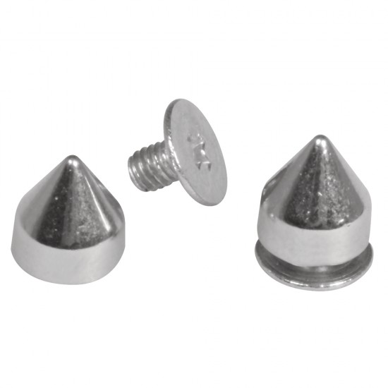 Metal rivets, 7mm o, argintiu, w. screw cap, loose