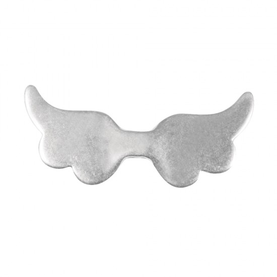 Metal-Angel wings, argintiu, 1.5x4cm, Loop 1x3 mm,tab-bag 1pc