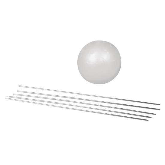 Magic 3D-Ball , alabaster alb, + 52 pens, 80x0.8 mm,tab-blister