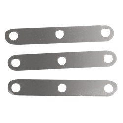 Piesa reglare Rayher, 3 gauri, 2cm, argintiu, 10buc/set Piesa reglare Rayher, 3 gauri, 2cm, argintiu, 10buc/set