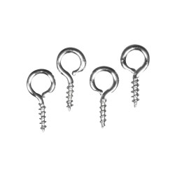 Eyelet screw,  2mm o, platinum, 9x1mm, tab-bag 10pc Eyelet screw,  2mm o, platinum, 9x1mm, tab-bag 10pc