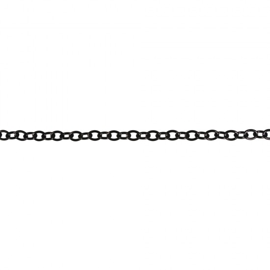 Lantisor bijuterii, Rayher, negru, 15.1x9.7mm