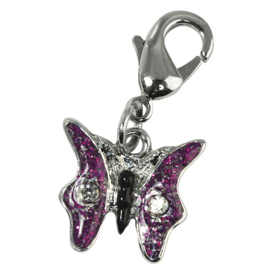 Funny-Charms: Butterfly, 13 mm, mit 12 mm carabiner