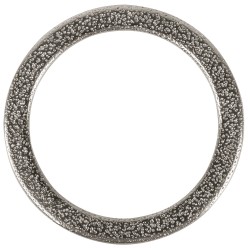 Jewellery-ring, Metal, flat, 37mm o, argintiu, hammerosu Jewellery-ring, Metal, flat, 37mm o, argintiu, hammerosu