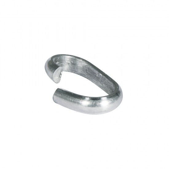 Ring wide, platinum, 12x7x2mm, tab-bag 8pcs.