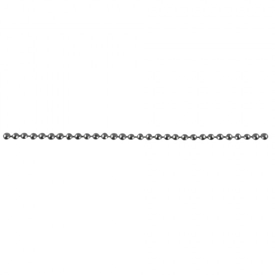 Brass ball chain, 0.8mm o, platinum, 90cm, tab-bag 1pc