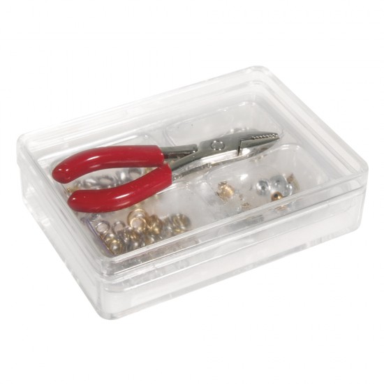 Mini jewellery set with pliers, 1 pliers + accessories, tab-blister
