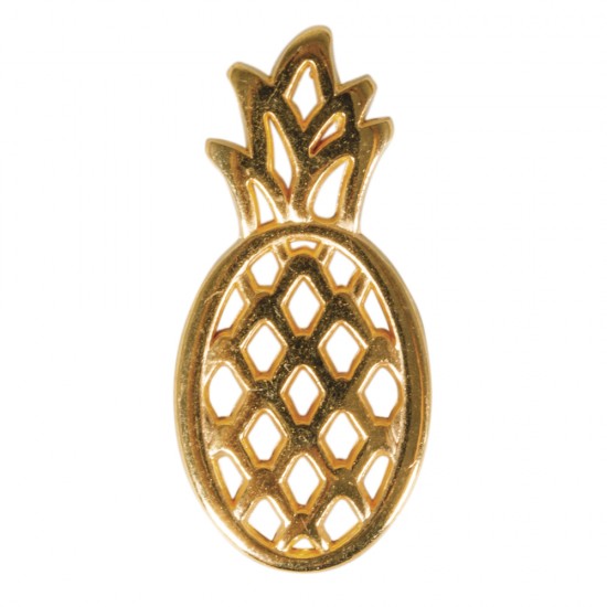 Pandantiv din metal Pineapple, gold, 25mm