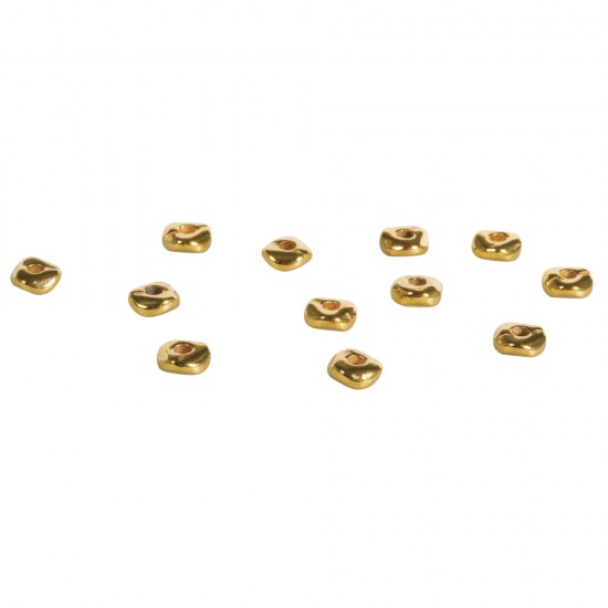 Margele metalice, gold, 5x1mm