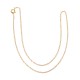 Link chain, gold, 42cm, 2x3mm, tab-bag 1pc