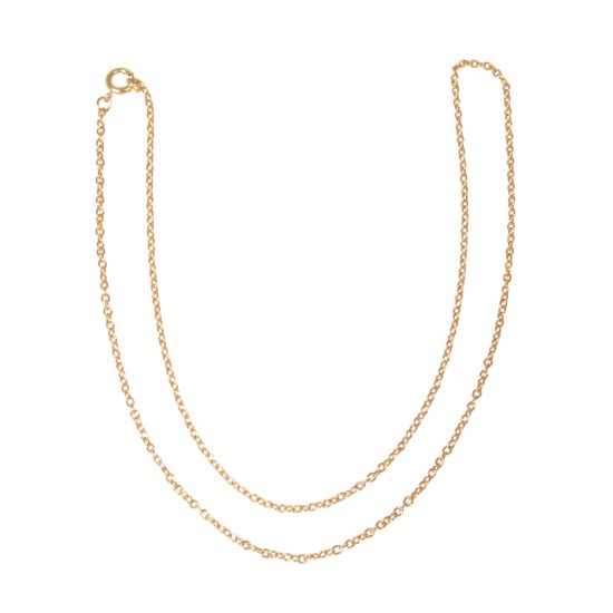 Link chain, gold, 50cm, 2x3mm, tab-bag 1pc