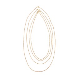 Link chain, gold, 60cm, 2x3mm, tab-bag 1pc Link chain, gold, 60cm, 2x3mm, tab-bag 1pc