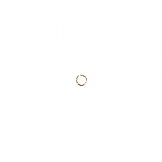 Small round ring, 4.6mm ø, gold, Thickness 0.6mm, tab-bag 30pcs