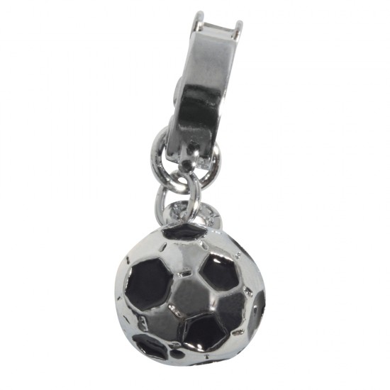 Shoe-Charms: Football, 10mm, w. clip 11mm, t-bag 1pc.