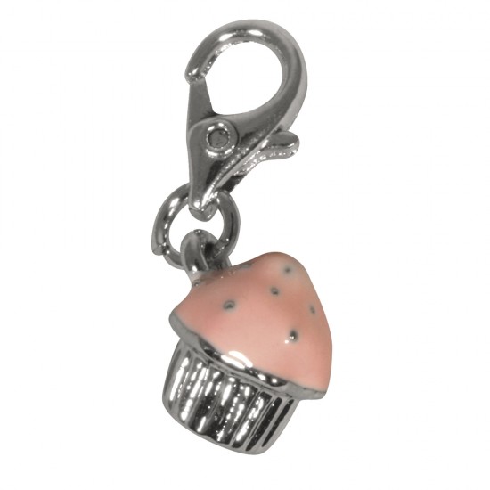 Funny-Charms: Muffin, 10mm, w. carabiner12mm, t-bag 1pc.