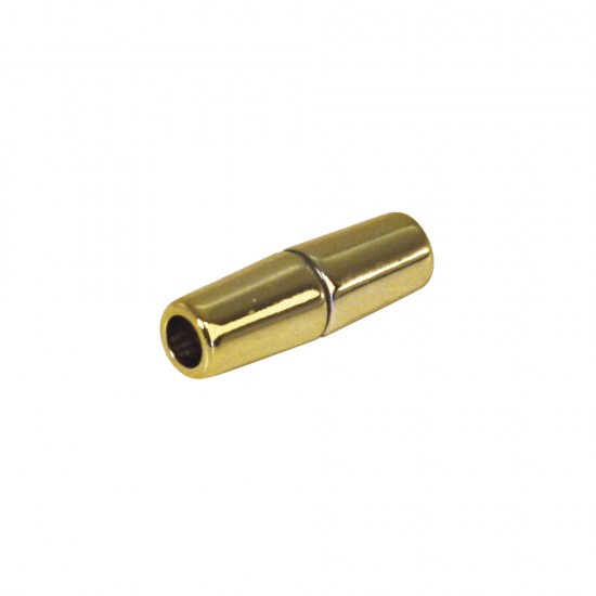 Inchizatoare magnetica Olive, gold, 28x9mm, for 5mm ribbon, t-bag 1pc.