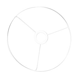 Ring with cross, alb coated, 30 cm o