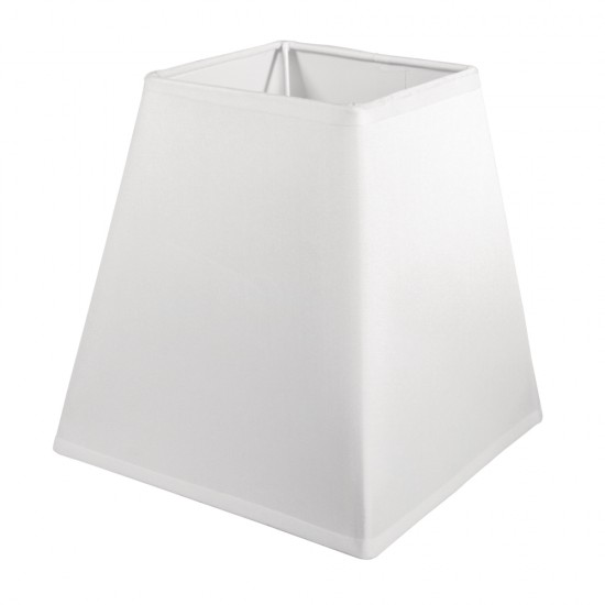 Lampshade, square, white, 16,5x16,5 cm, height 16,5 cm