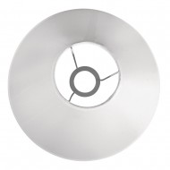 Abajur Rayher, conic, rotund, alb, diametru 30 - 10 cm, inaltime 19 cm