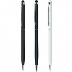 Pix metalic cu mecanism,diverse culori, clips argintiu si touch Pix metalic cu mecanism,diverse culori, clips argintiu si touch