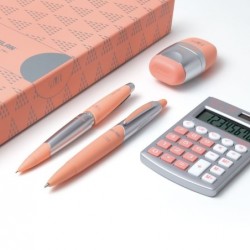 Set cadou calculator Silver portocaliu MILAN