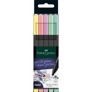 FINELINER 0.4MM SET 5 BUC PASTEL GRIP FABER-CASTELL 